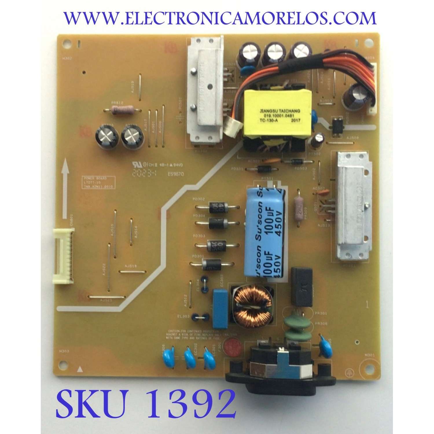 FUENTE PARA  MONITOR DELL / NUMERO DE PARTE 755.A2M04.0003 / 748.A2M11.0010 / L7277-10 / 34220462 / I707P25911 / PANEL W270HIAP1 / MODELO U2719DT